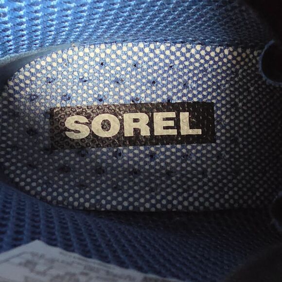 NWOT SOREL Joan Rain Ankle Wedge Boot Navy Blue Rubber Waterproof Women's Size 9 - Picture 6 of 16